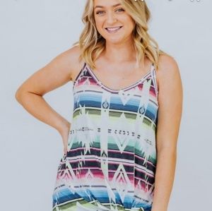 Avery Brand Aztec Tank Top purchased from Filly Flair size S